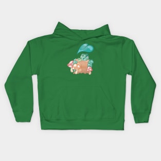 Froggy Rain Party Kids Hoodie